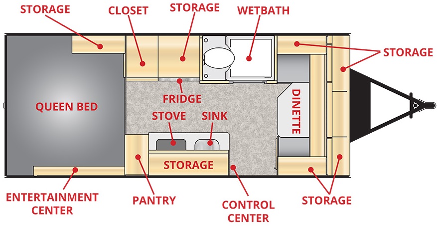 2022 XTREME OUTDOORS LITTLE GUY MAX, , floor-plans-day image number 0